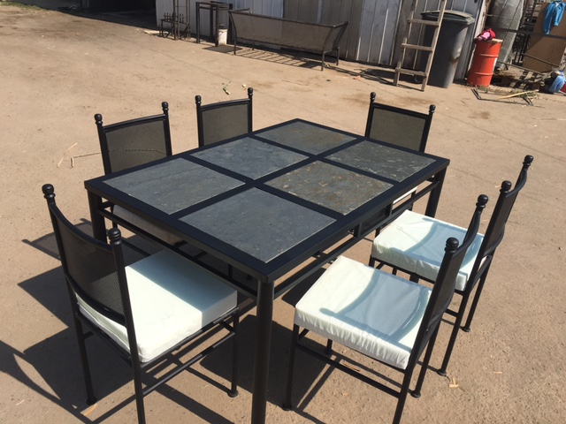 Home rusti home,armonia en tu hogar, Comedor rustico ocho sillas