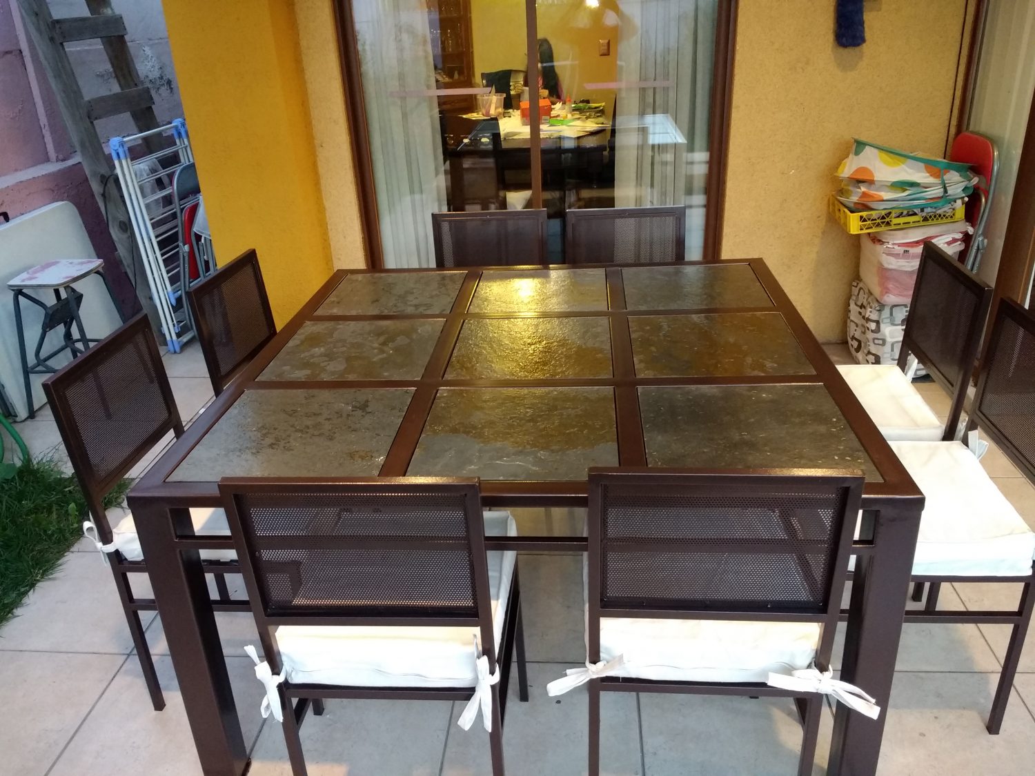 COMEDOR DE FIERRO MODELO SAN MIGUEL 8 SILLAS - Rusti home,Armonia en tu