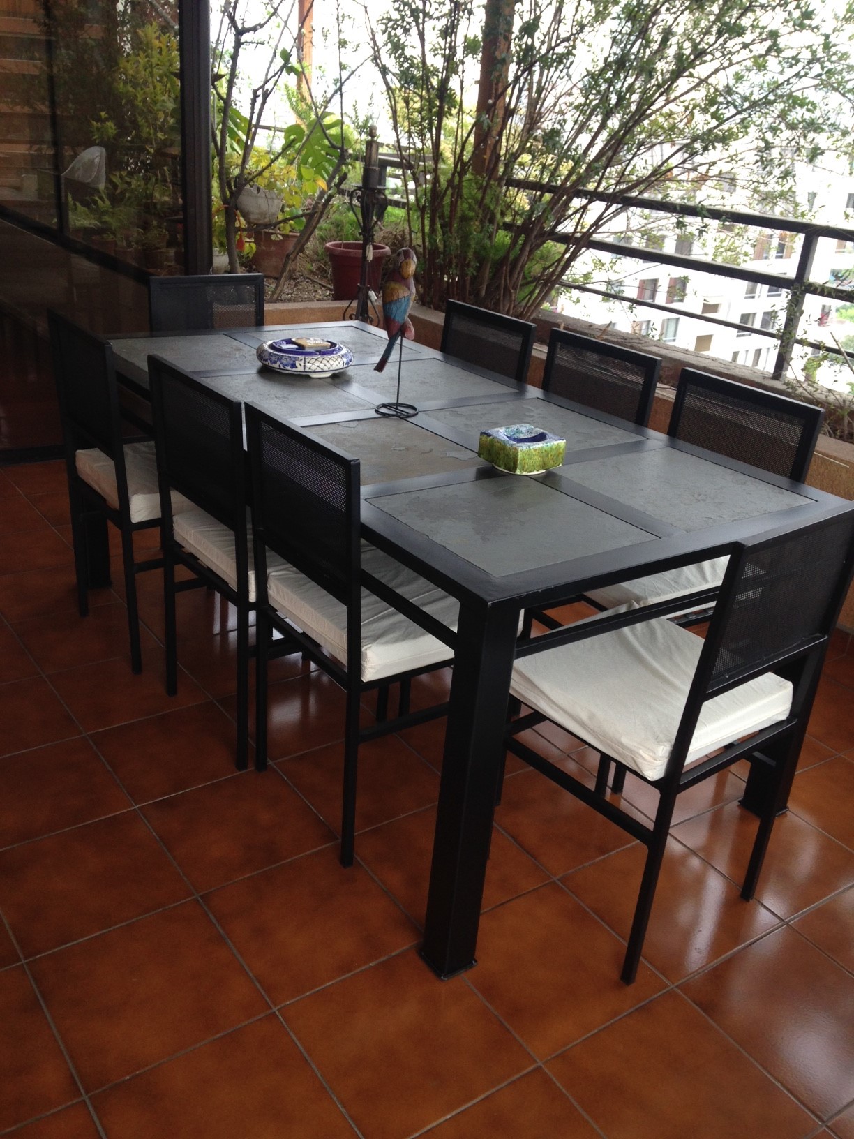 COMEDOR DE FIERRO MODELO PUENTE ALTO 8 SILLAS - Rusti home,Armonia en