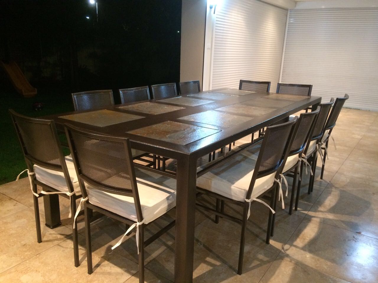 COMEDOR DE FIERRO MODELO LAS CONDES 12 SILLAS - Rusti home,Armonia en
