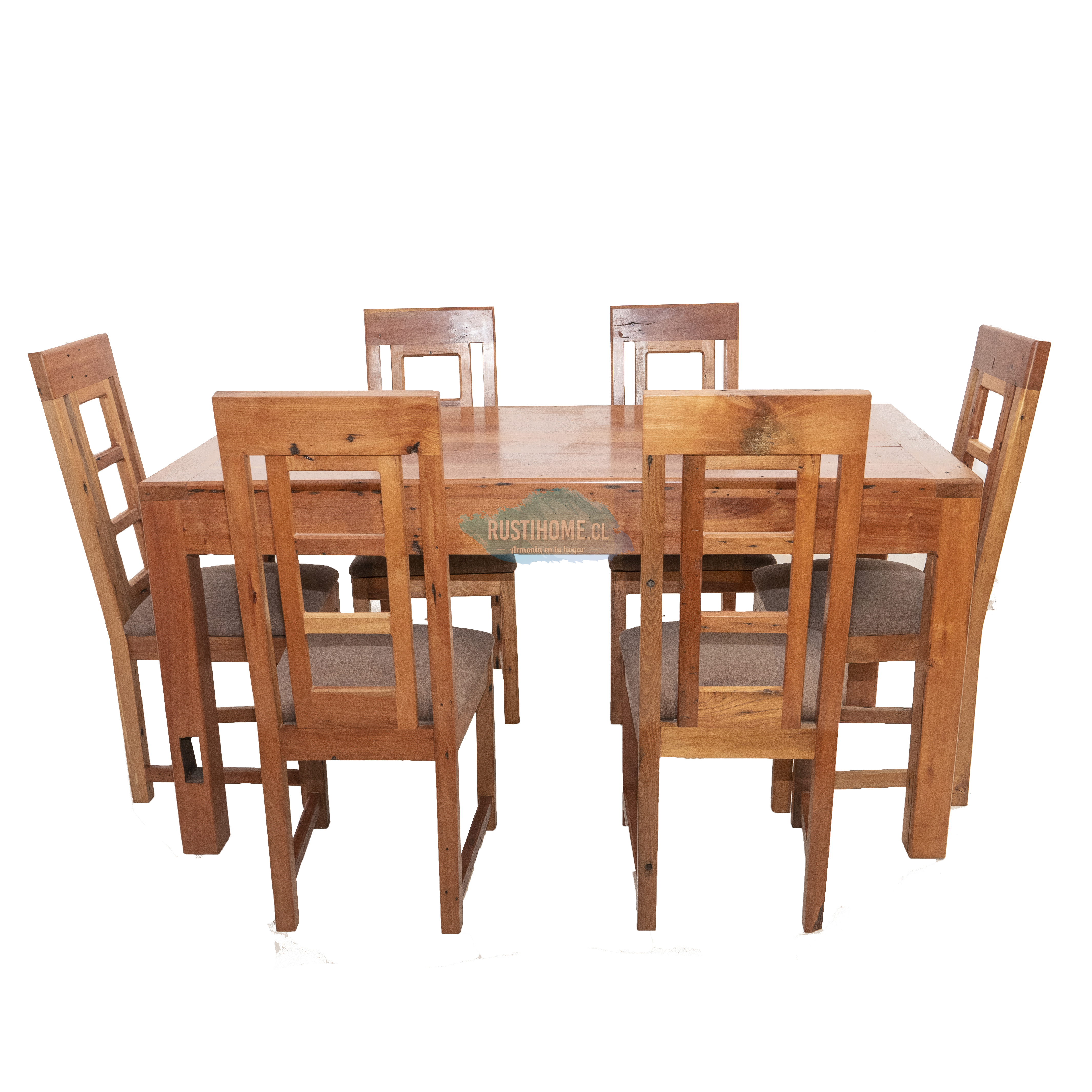 COMEDOR DE MADERA ROBLE DEMOLICIÓN 6 PUESTOS - Rusti home,Armonia en tu